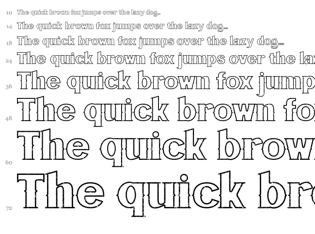 Bluegrass font waterfall